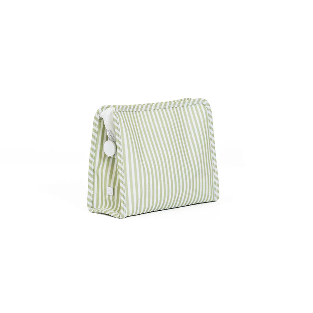 Roadie Medium Zip Pouch | Pimlico Stripe Sage