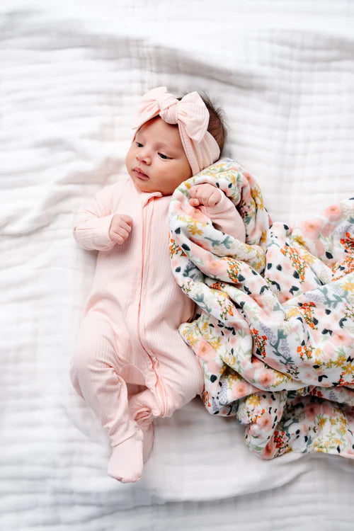 Rosie Ribbed Zipper Footies