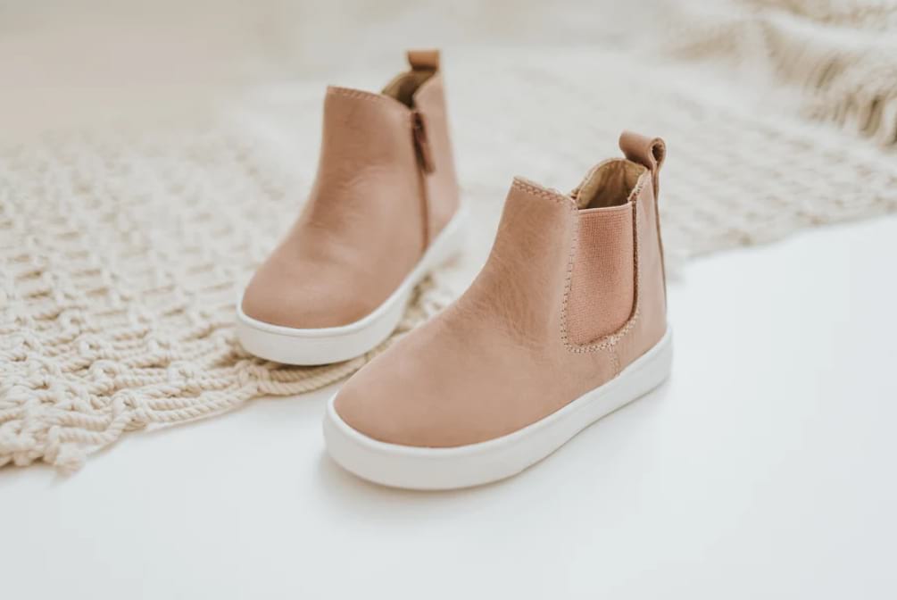 Leather Chelsea Boot | Antelope Pink