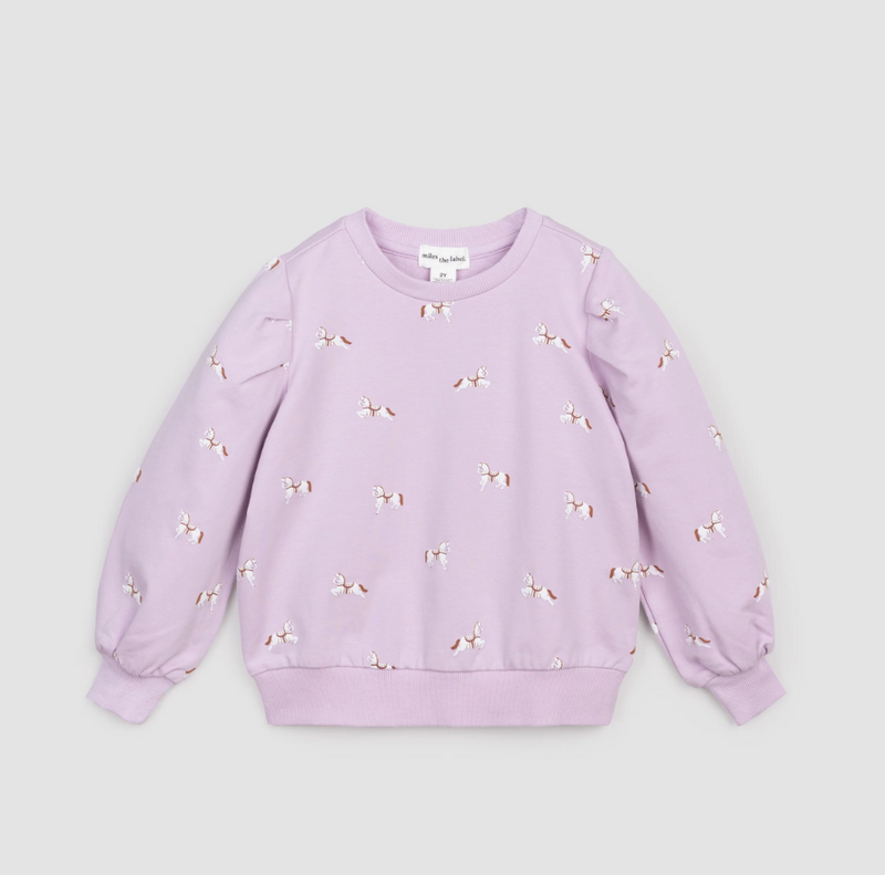 Filly Print Orchid Sweatshirt