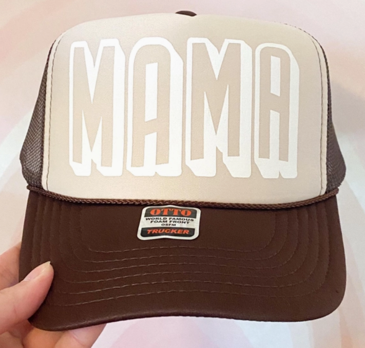 Mama Brown & Natural Trucker Hat