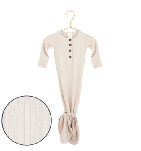 Cove Ribbed Knotted Gown | NB-3M