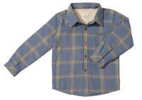 Adventurer Sherpa Lined Shirt || Grey/China Plaid