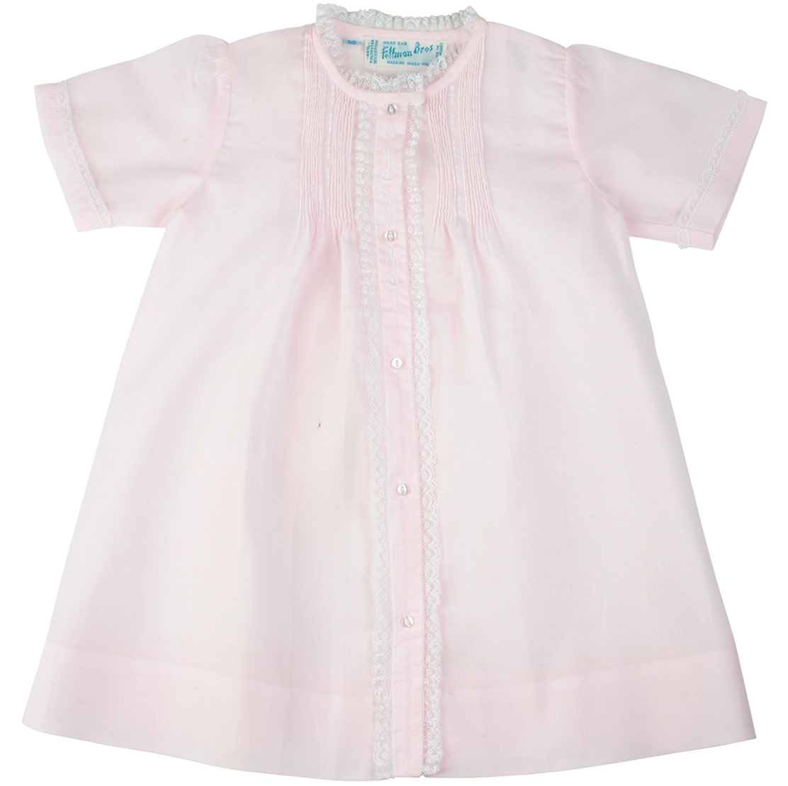 Girls Lace Folded Daygown | NB