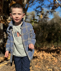 Adventurer Sherpa Lined Shirt || Grey/China Plaid