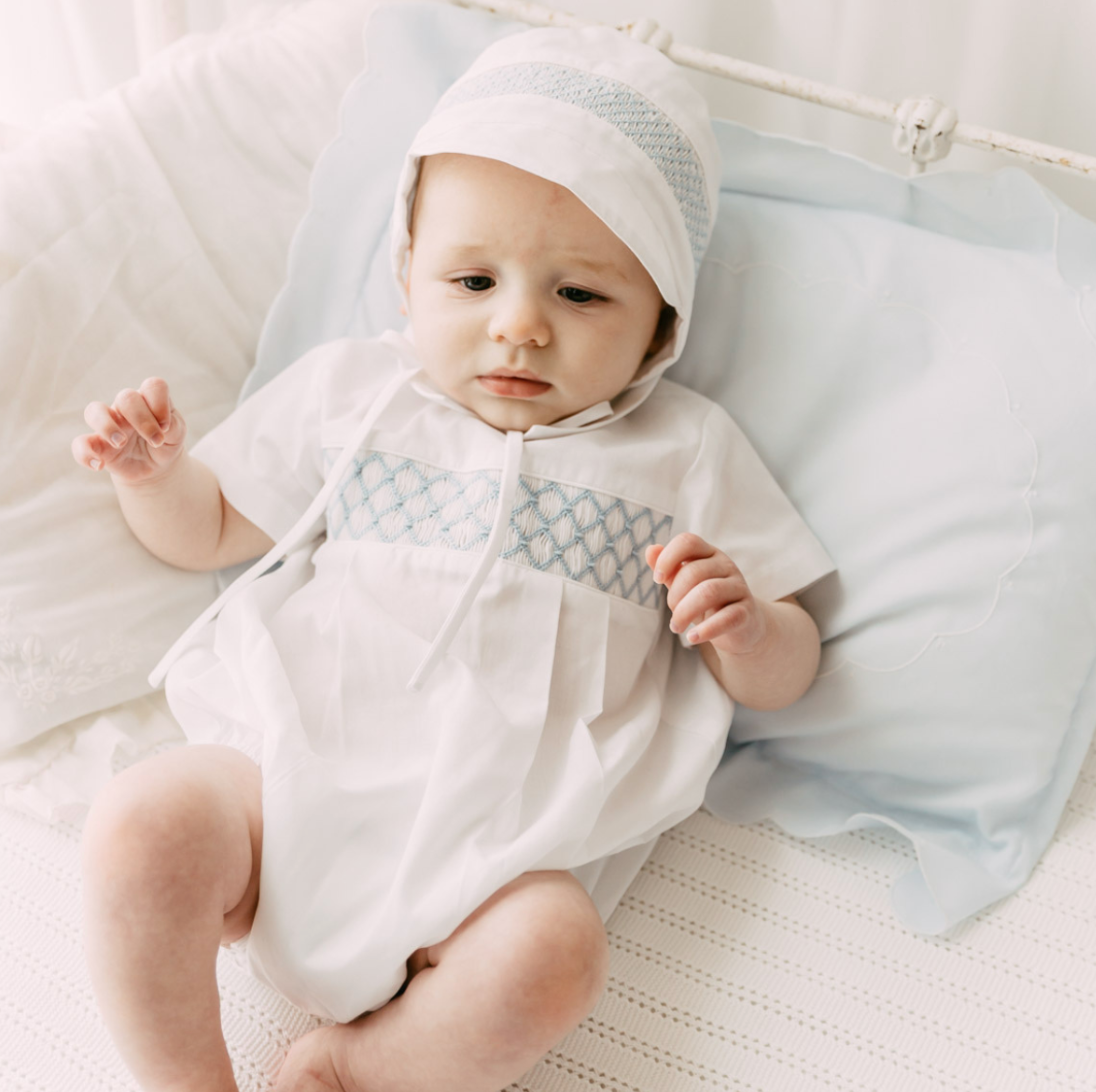 Boys Signature Smocked Romper