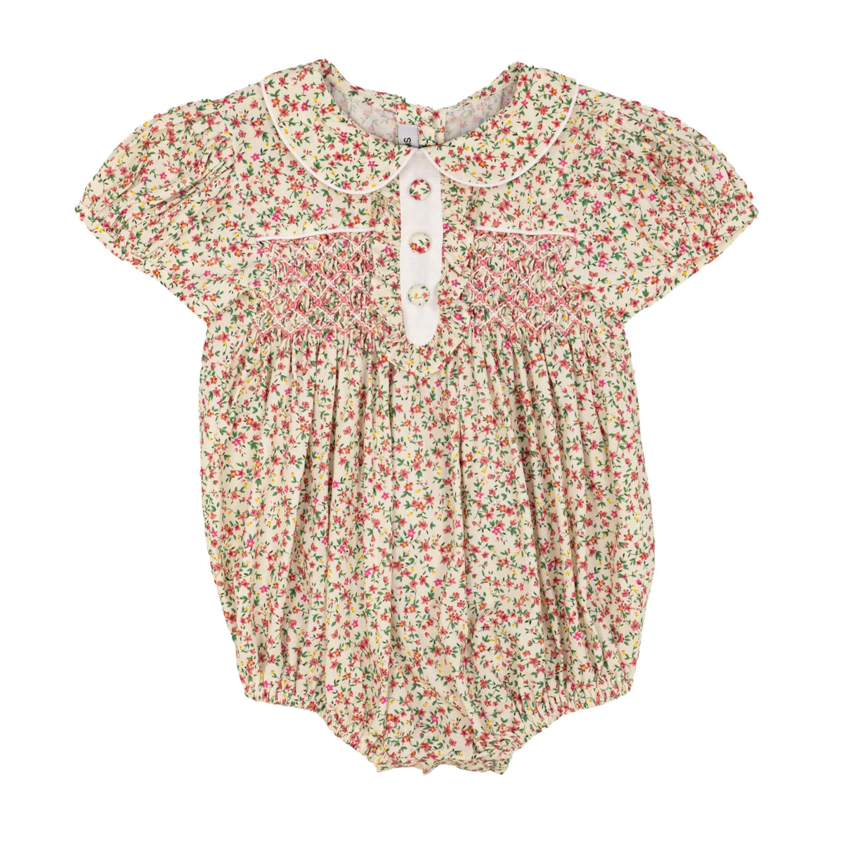 Samantha Floral Smocked Bubble
