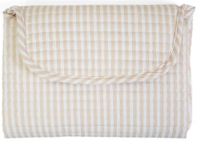 Quilted Changing Mat | Pimlico Stripe Sand