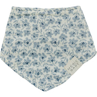 Blue Blossom Muslin Bib