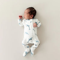 Zippered Footie | Dolphin