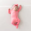 Zippered Footie | Guava