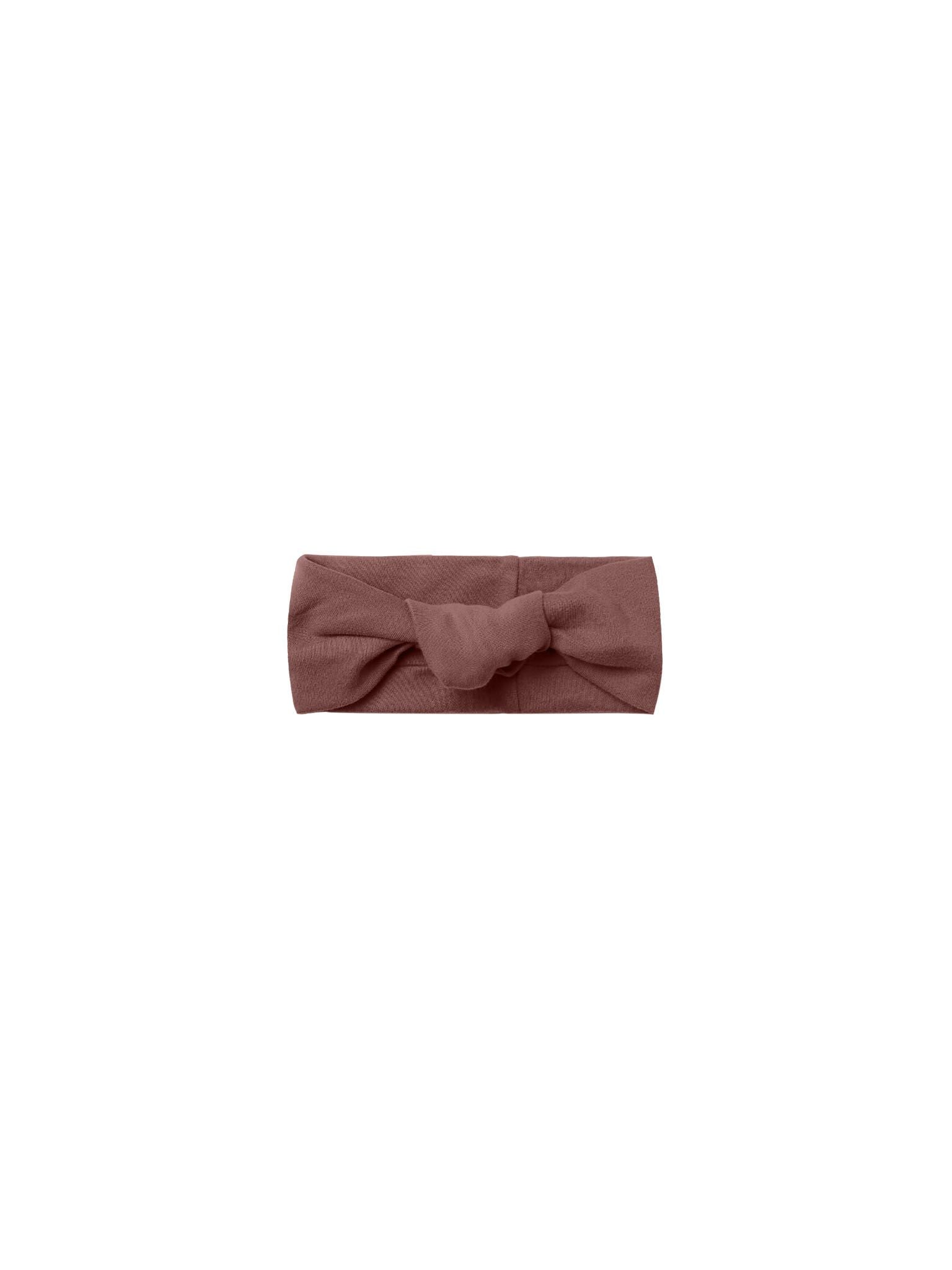 knotted headband - plum