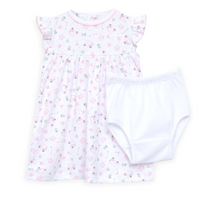 Little Golfer Print Dress - Pink