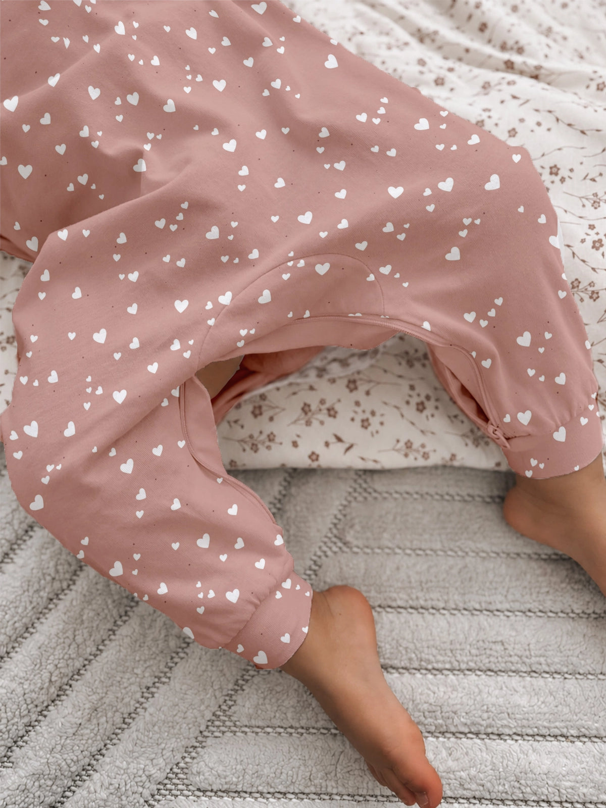 Fleece Jumpsuit || Hearts