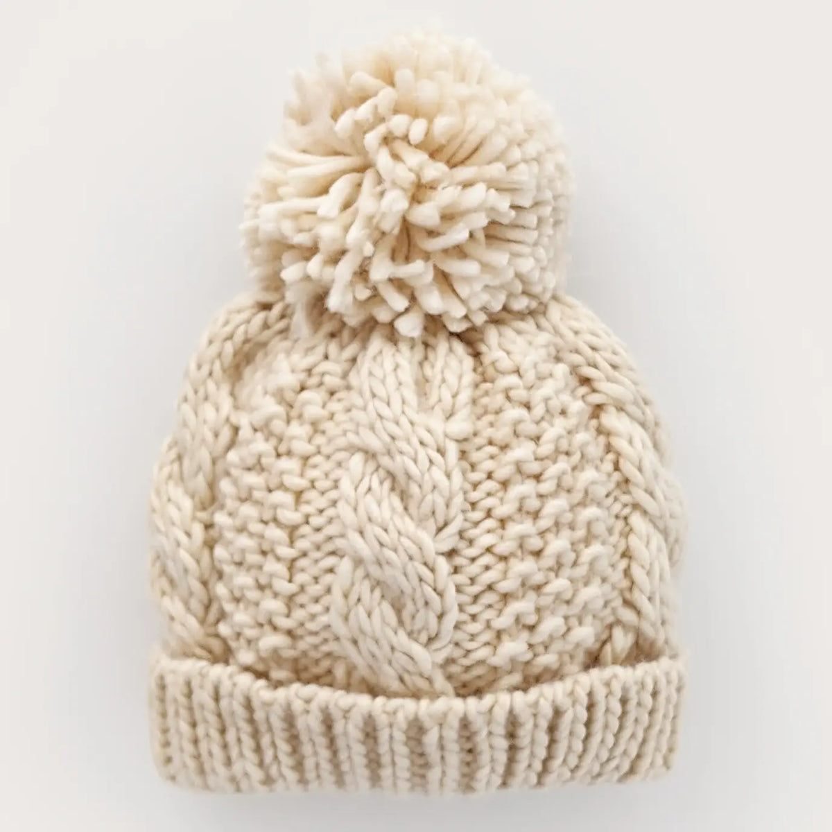 Natural Cable Beanie