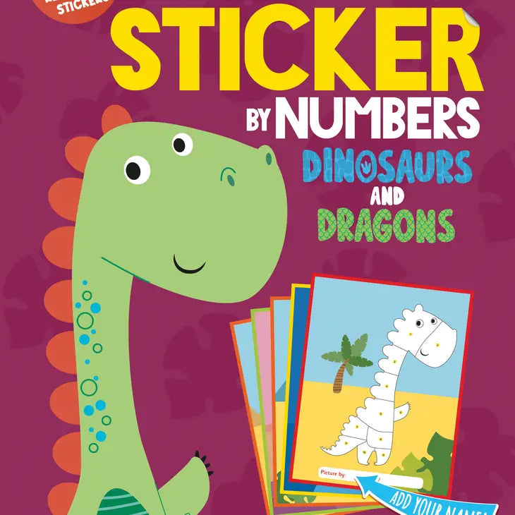 My First Sticker By Numbers - DInosaurs & Dragons