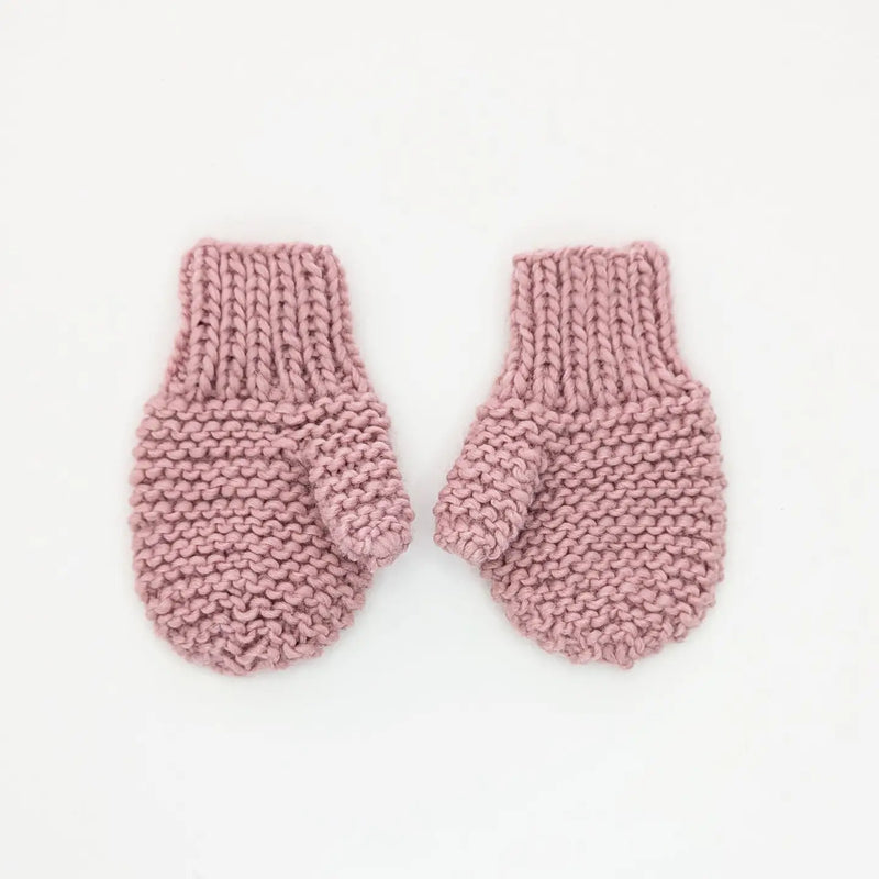 Garter Stitch Mittens | Rosy