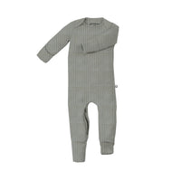 Waffle Convertible Pajamas - Sage