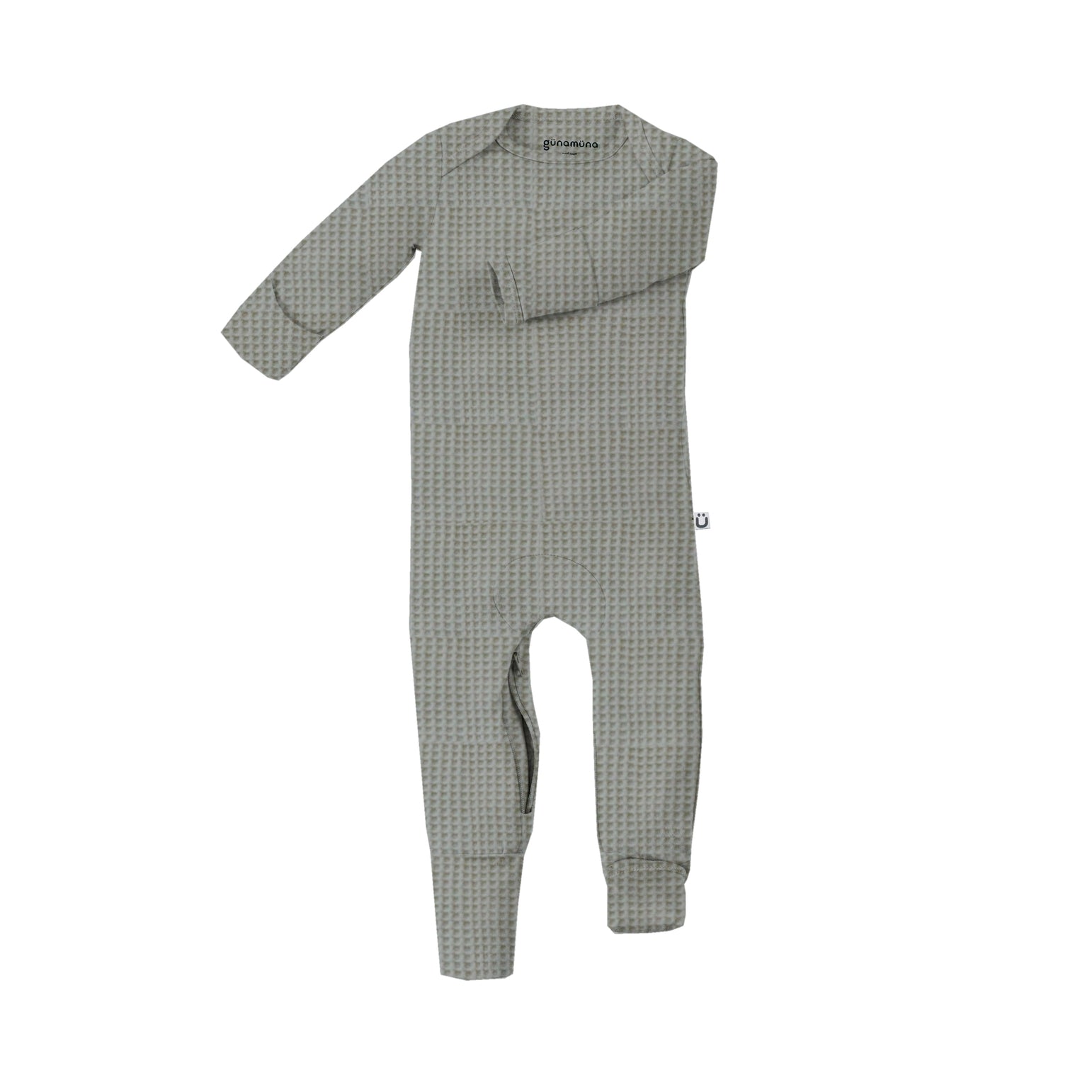 Waffle Convertible Pajamas - Sage