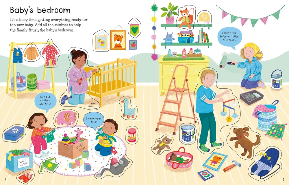 First Sticker Book the New Baby