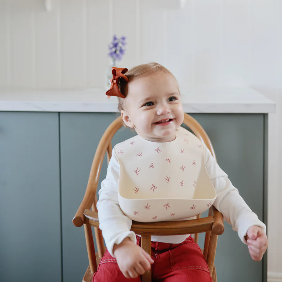 Silicone Baby Bib | Bows