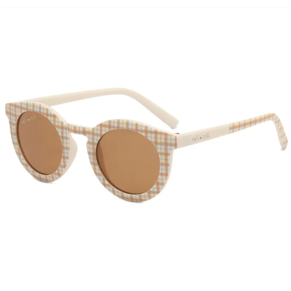 Kids Sunglasses Round | Plaid