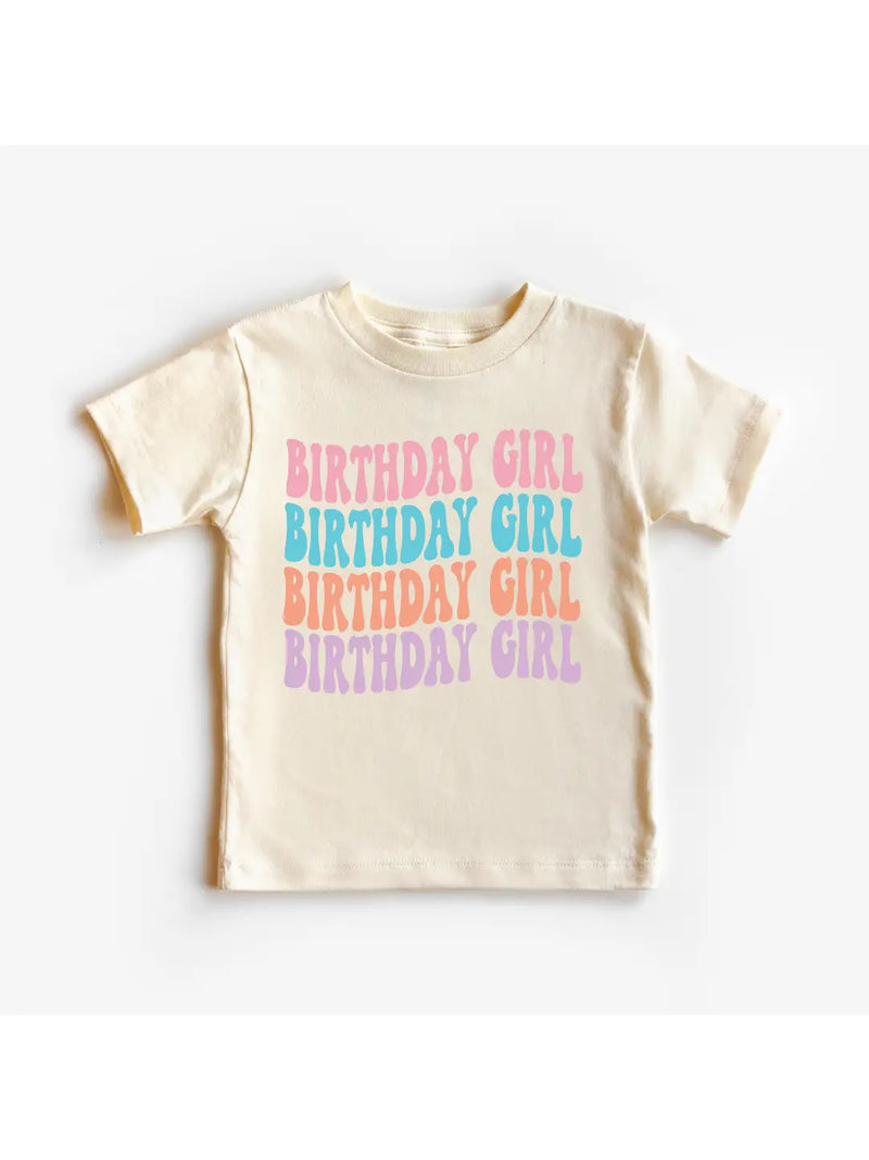 Pastel Birthday Girl Graphic Tee