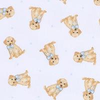 Sweet Golden Print Bubble - Light Blue