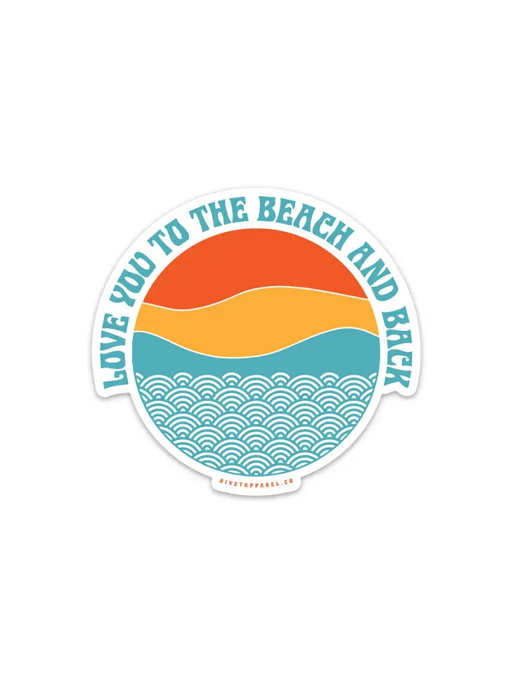 Beach & Back Sticker