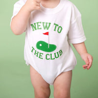 New To the Club Patch Romper