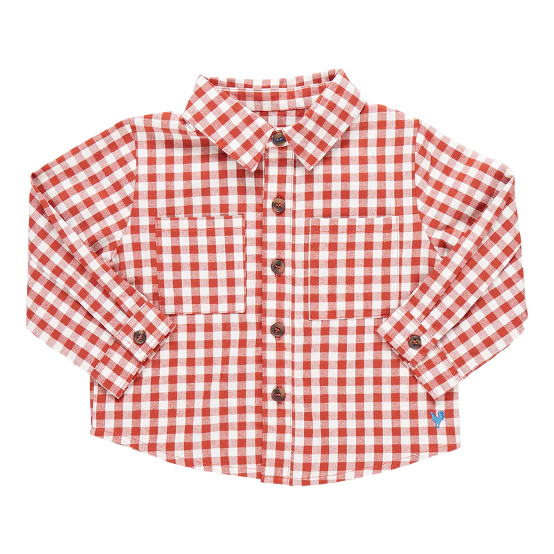Boys Jack Shirt - Pony Gingham