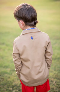 Khaki 1/4 Zip Pullover