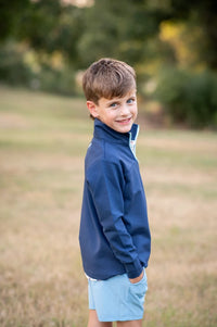 Navy 1/4 Zip Pullover