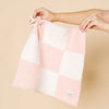 Chenille Lovey - Blush Check