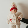 Candy Cane Beanie Hat: 0-6 months
