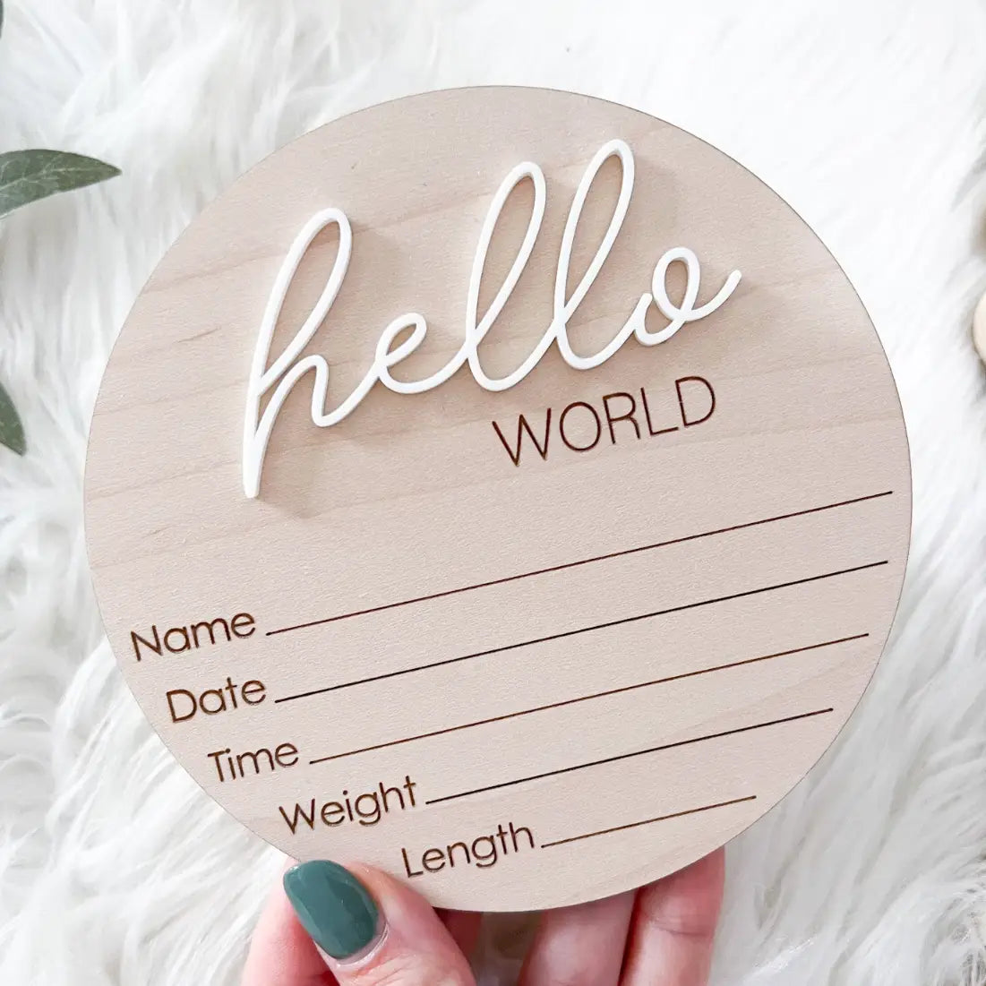 Hello World Stats Sign