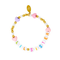 Big Sis/Lil Sis Hearts Bracelet