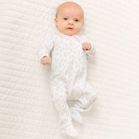 Evelyn's Classics Print Zip Footie