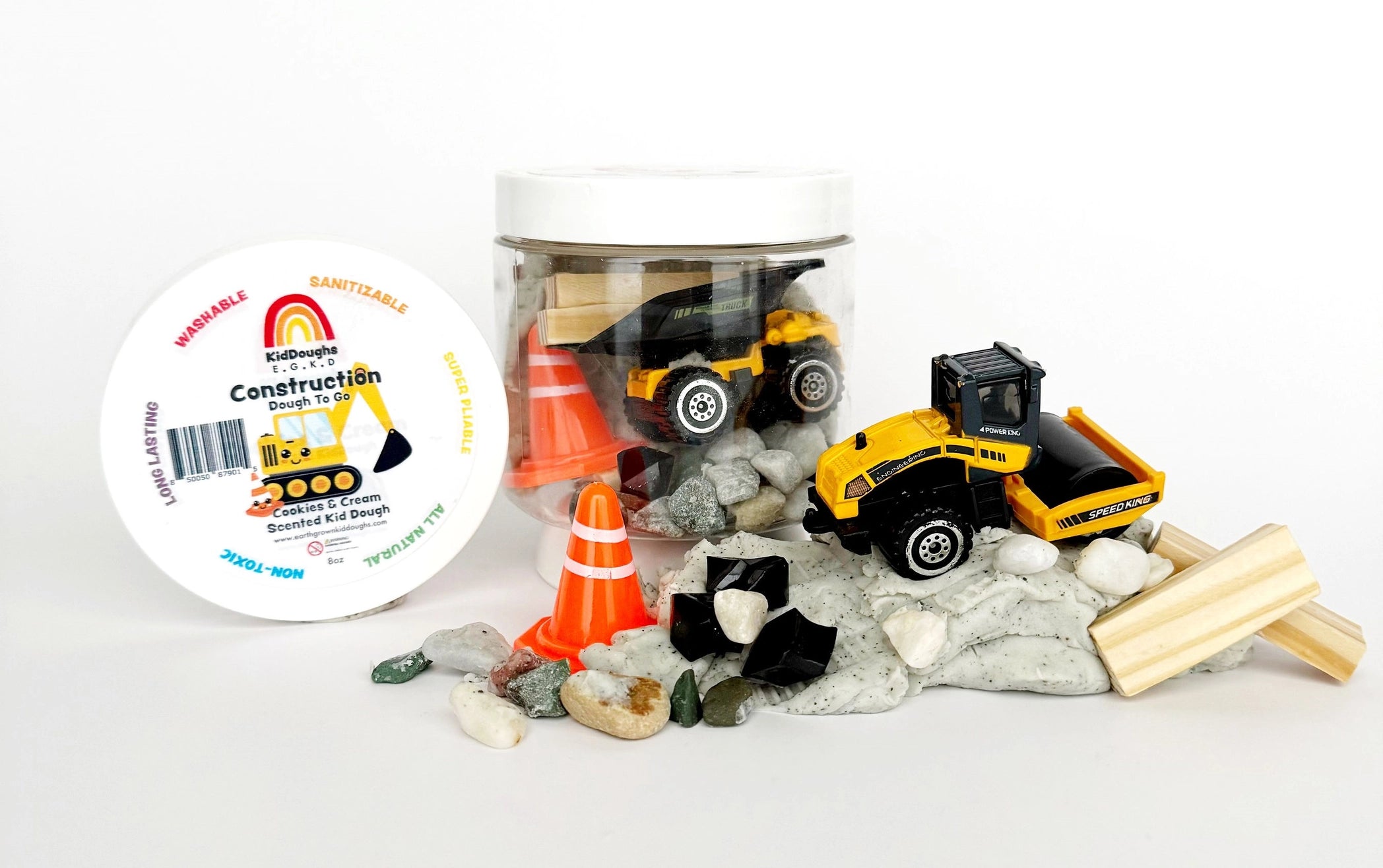 Construction (Cookies 'n Cream) Play Dough-To-Go Kit