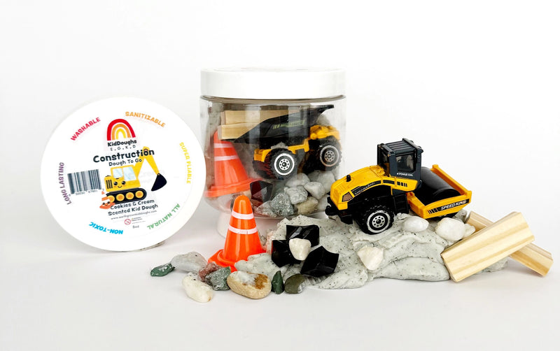 Construction (Cookies 'n Cream) Play Dough-To-Go Kit