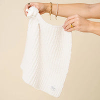 Chenille Lovey - White
