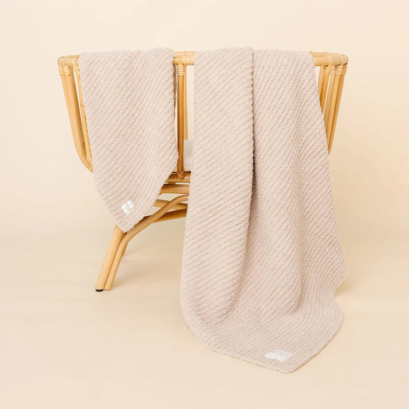 Chenille Blanket - Oatmeal