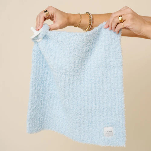 Chenille Lovey - Sky Blue