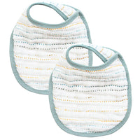 Muslin Bib 2 Pack | Conrad/Steel