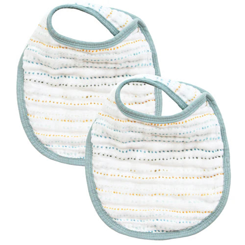 Muslin Bib 2 Pack | Conrad/Steel