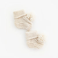 Garter Stitch Baby Booties | NB-3M