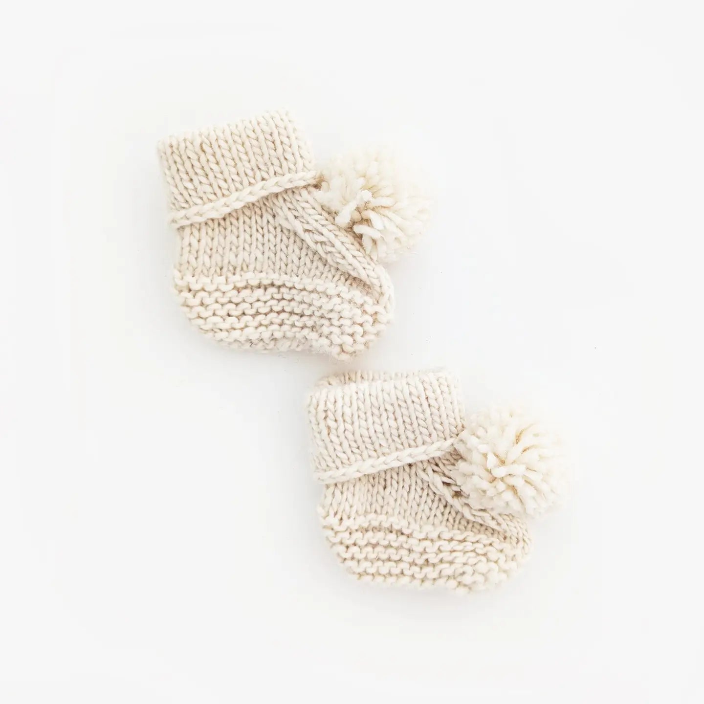 Garter Stitch Baby Booties | NB-3M