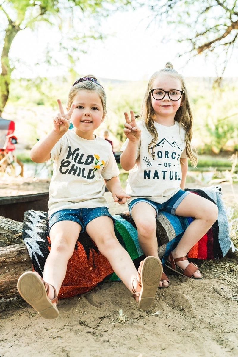 Wild Child Toddler Tee | Natural