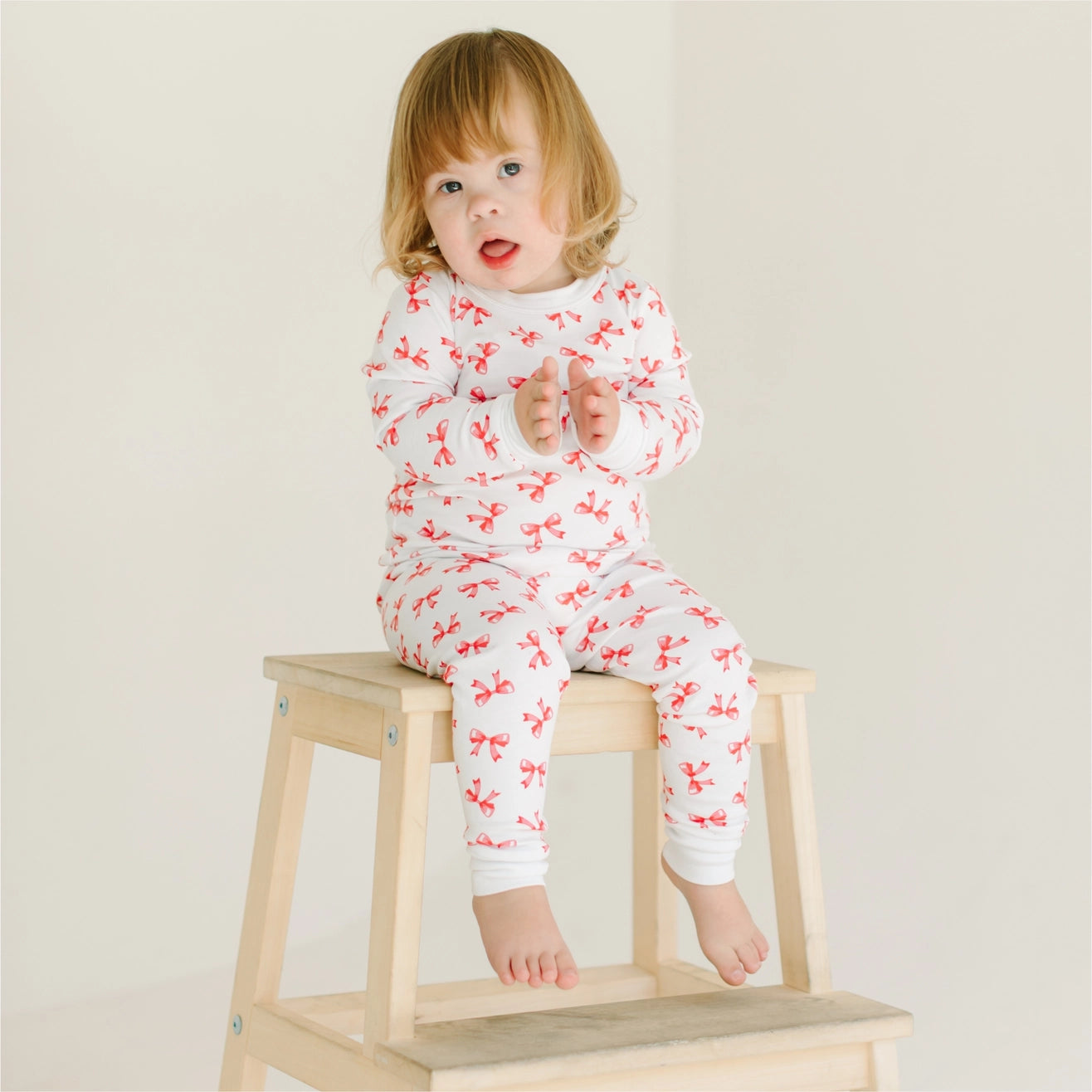 Scarlett Bows Long Pajamas