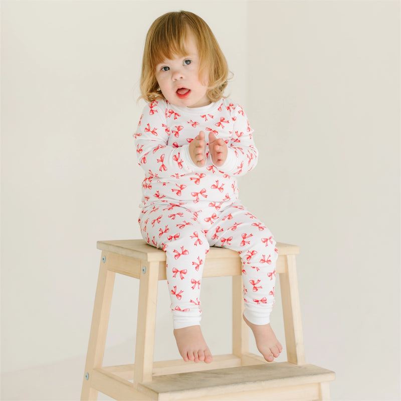 Scarlett Bows Long Pajamas